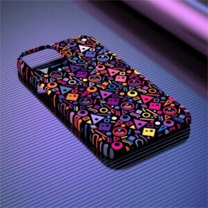 Colorful Geometric Shapes Art Phone Case