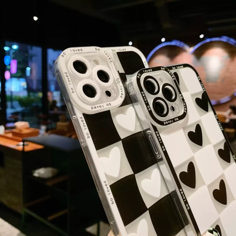 Checkerboard & Love Mirrors Phone Cases
