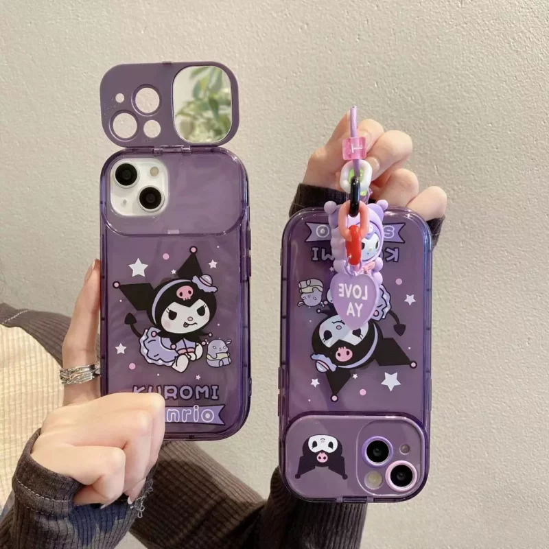 Sanrio Kuromi Cosmetic Mirrors Phone Cases