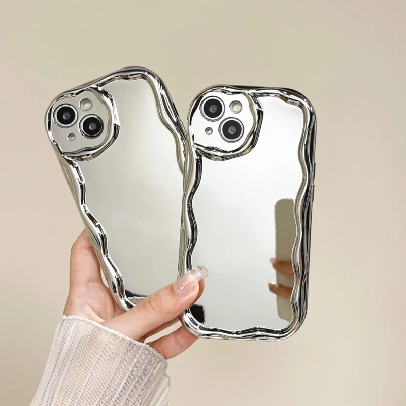 Silver Funky Mirrors Phone Cases